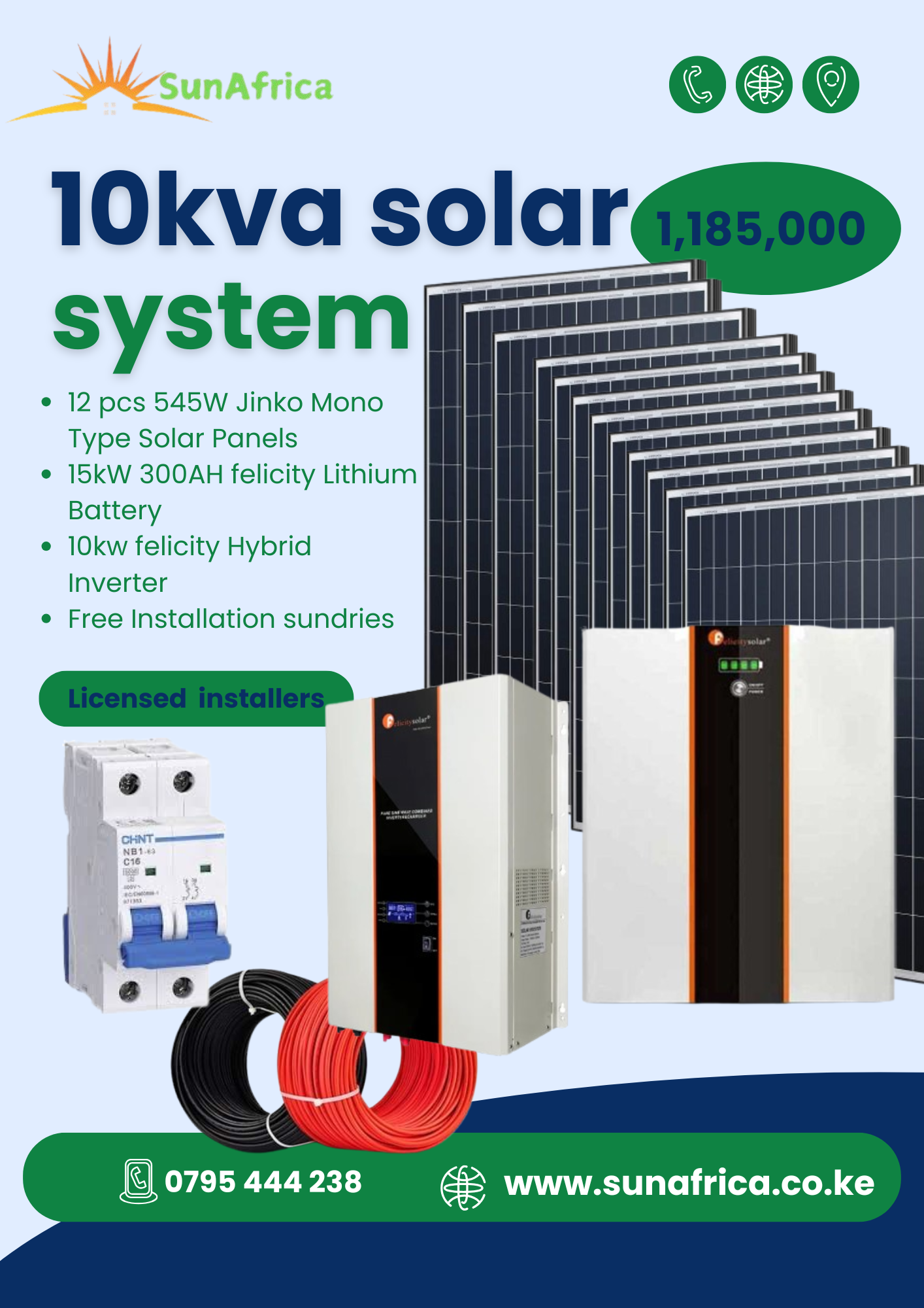 10kva Solar System - SunAfrica