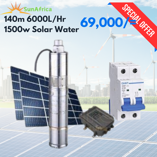 1500w, 140m 6000L/Hr Solar Water - SunAfrica