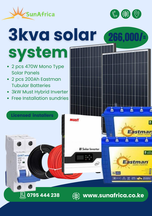 3kva Solar System - SunAfrica