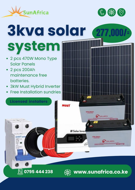 3kva Solar System - SunAfrica