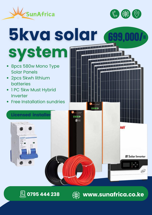 5KVA solar system kit - SunAfrica